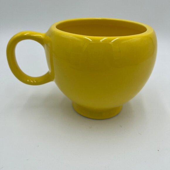 Teleflora USA Large Ceramic Yellow Smiley Happy Face Mug Coffee Cup 1970's Vinta - Picture 4 of 8